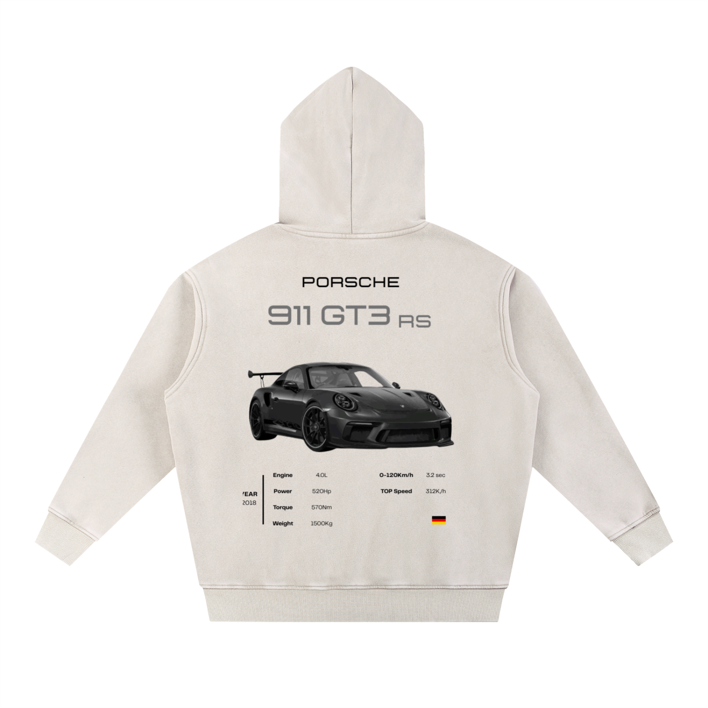 Porsche 911 Washed Oversize Hoodie