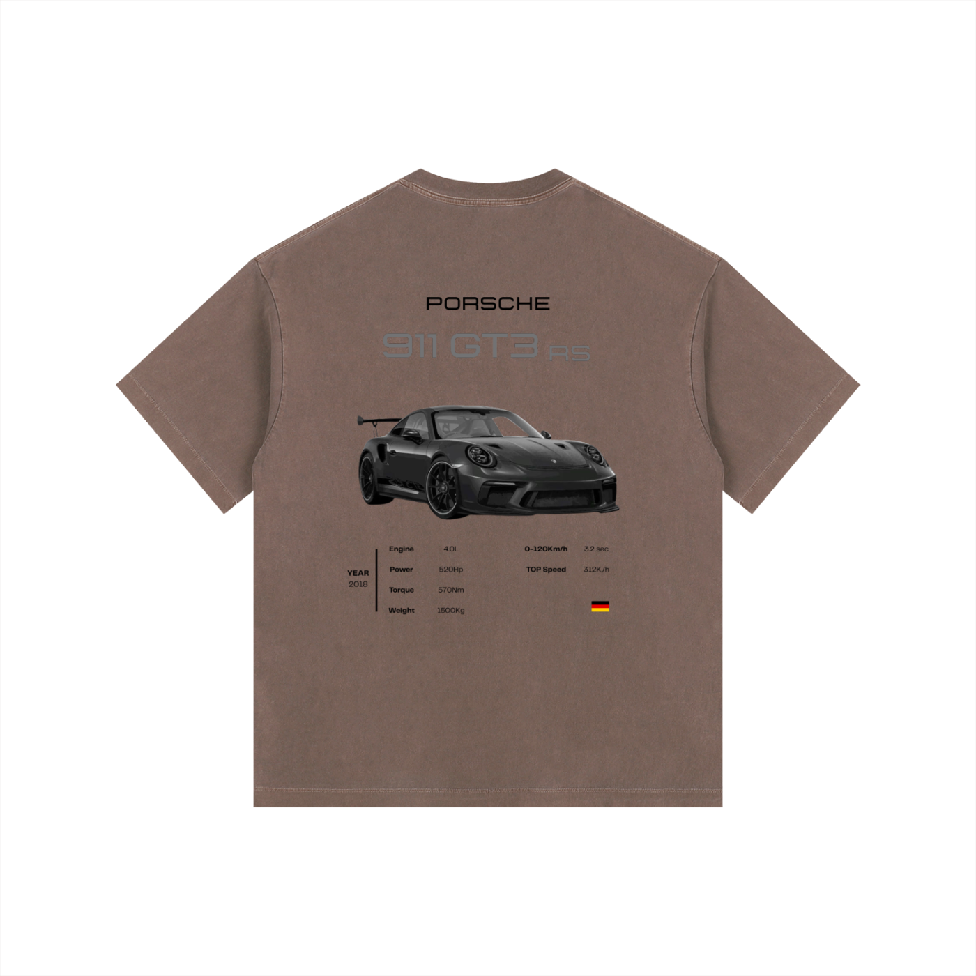 Vintage Washed Oversized GT3RS Tee