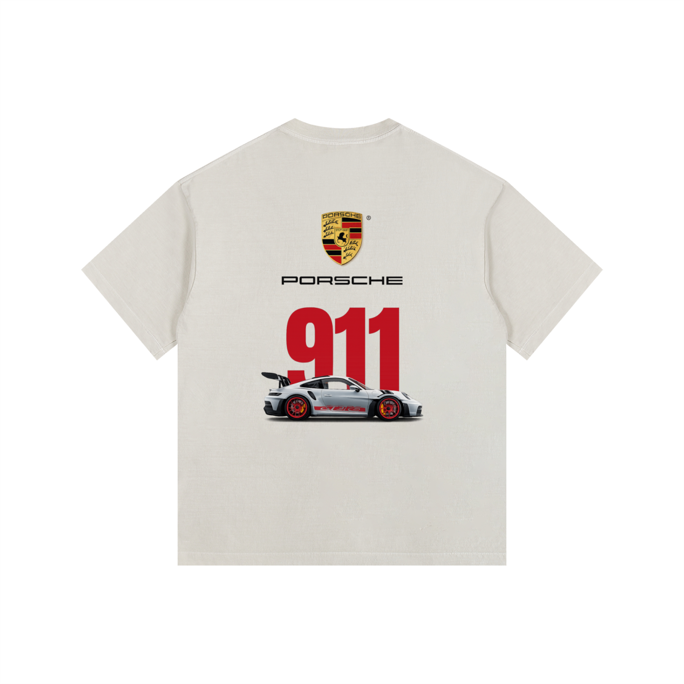 Vintage Washed Porsche 911 Oversized Tee