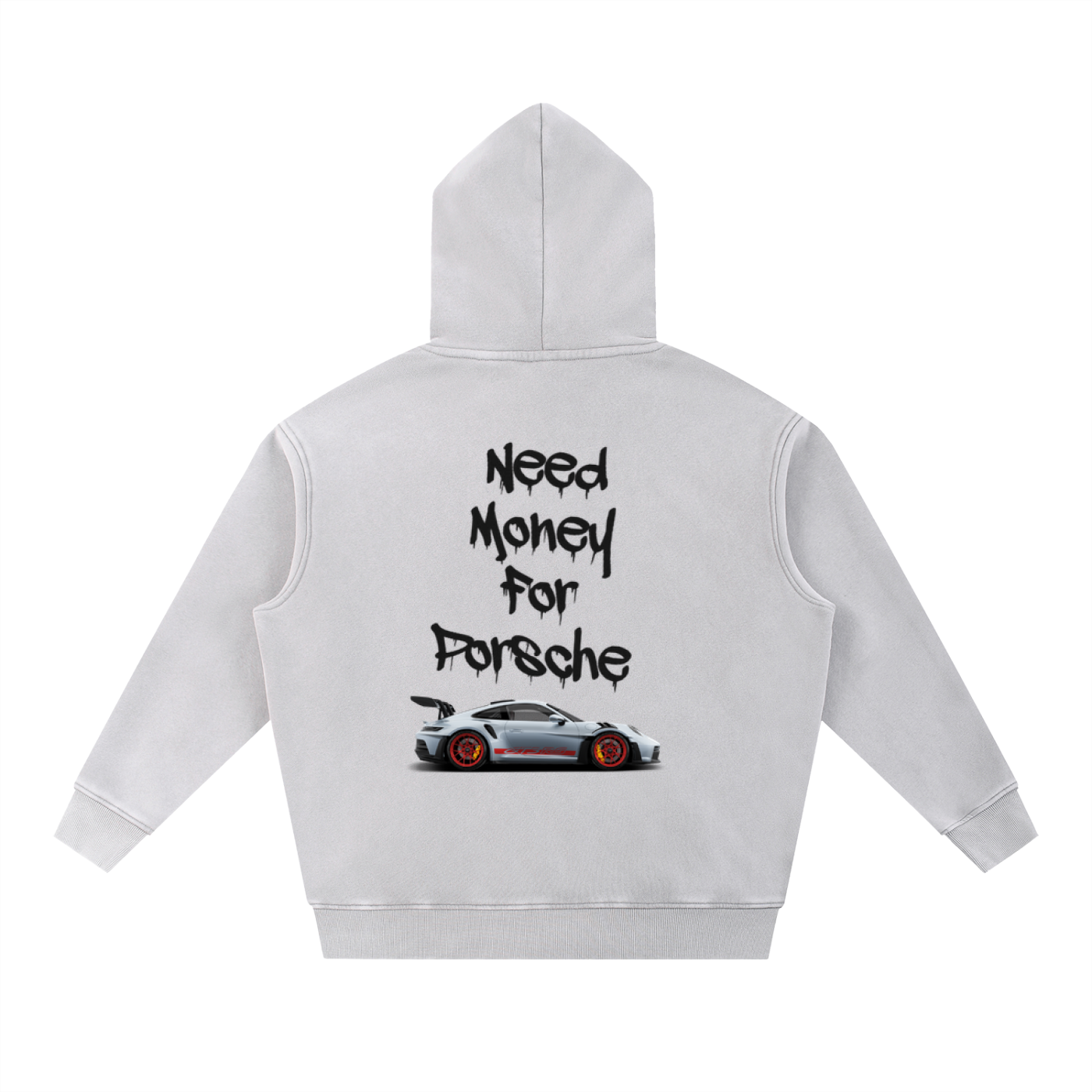 Snow Wash Fleece Oversize Hoodie