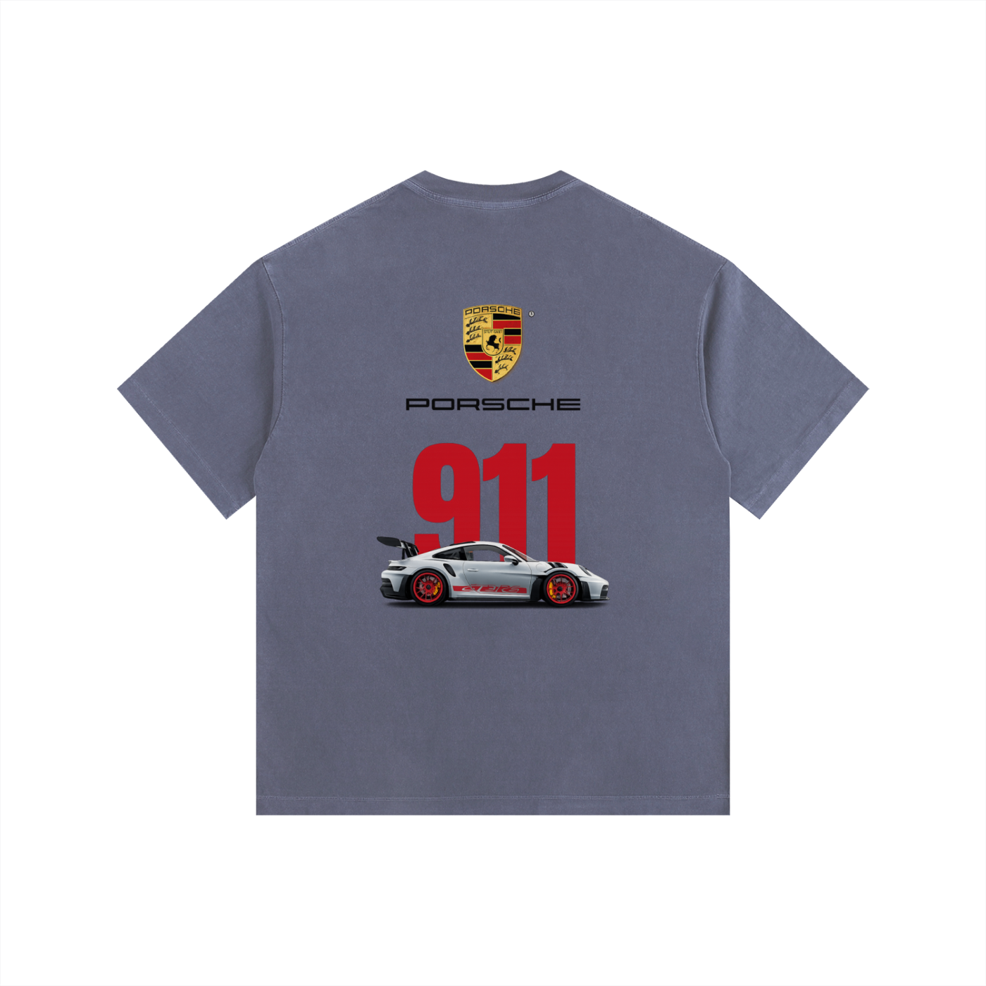 Vintage Washed Porsche 911 Oversized Tee