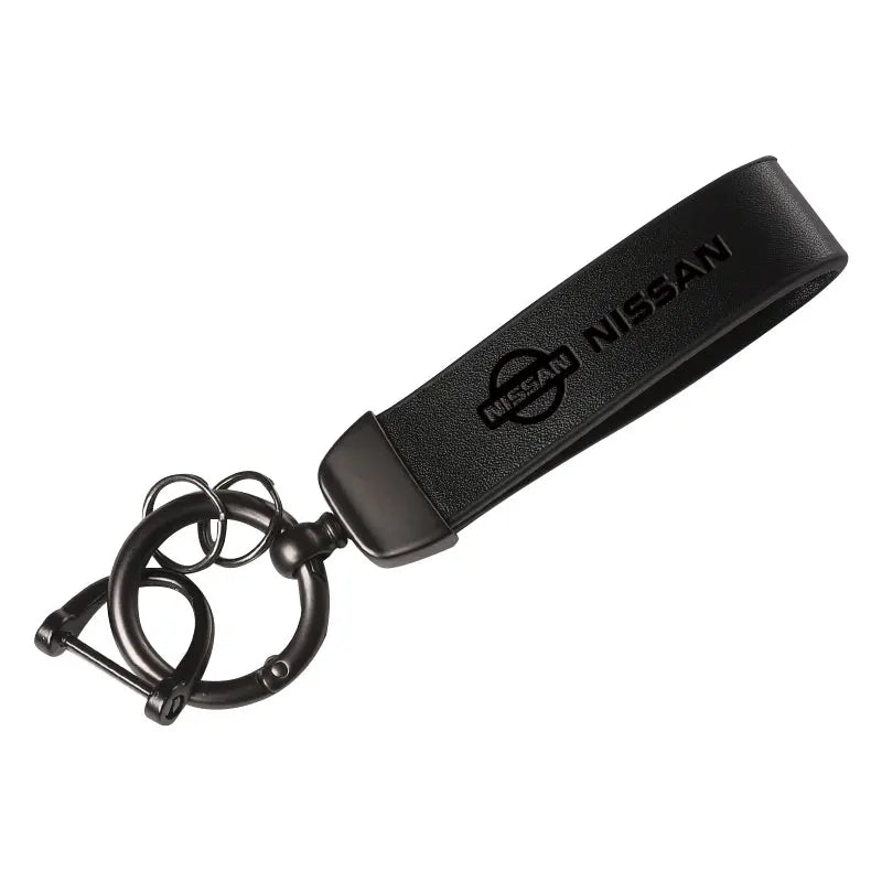Leather Nissan Car Keychain