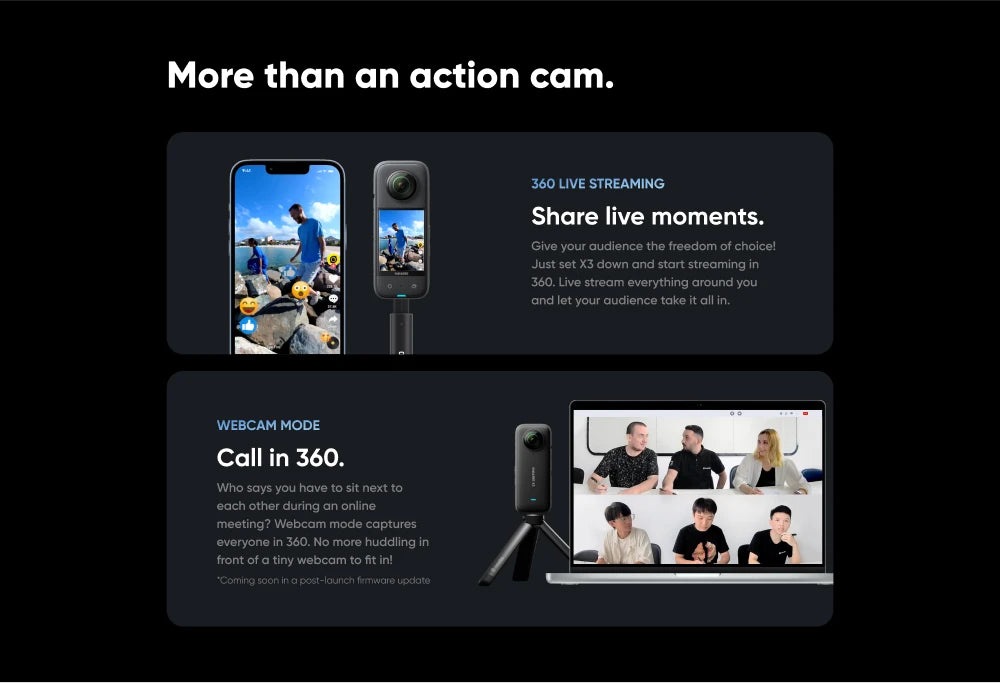 Insta360 X3 - Waterproof 360 Action Camera