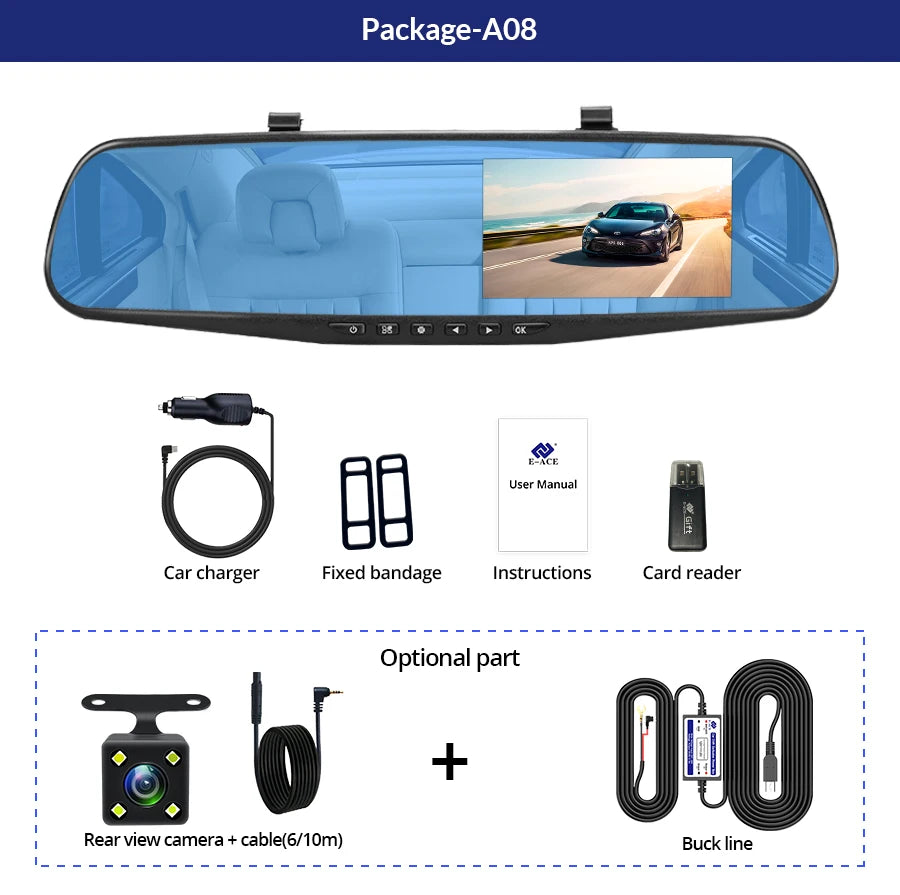 Rearview Mirror With Dual Camera