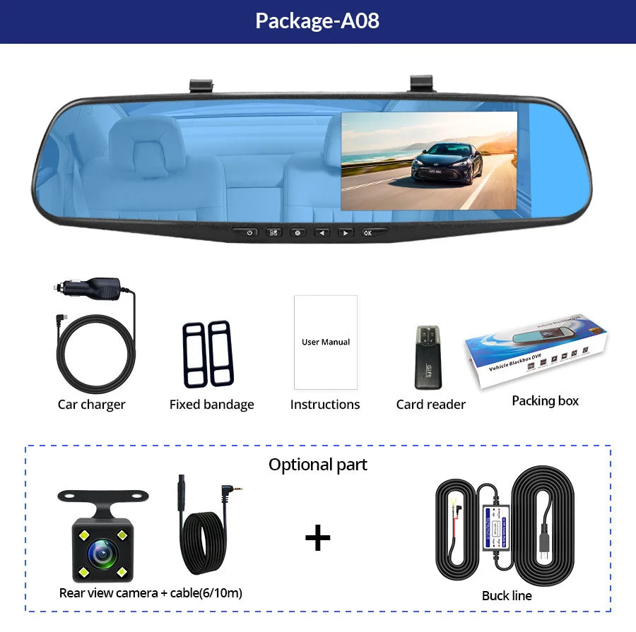 Rearview Mirror With Dual Camera