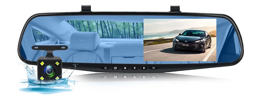 Rearview Mirror With Dual Camera