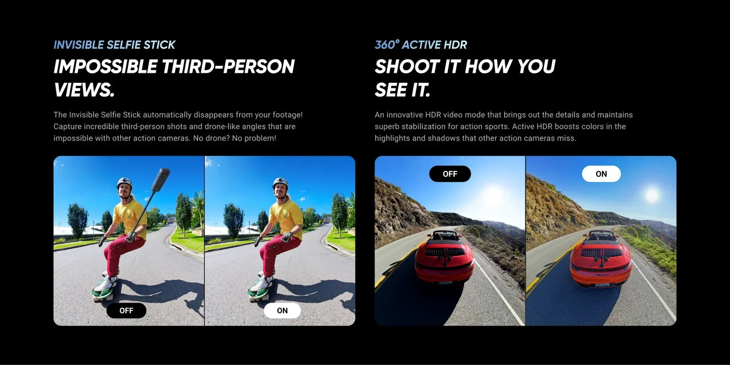 Insta360 X4 - 8K Waterproof 360 Action Camera