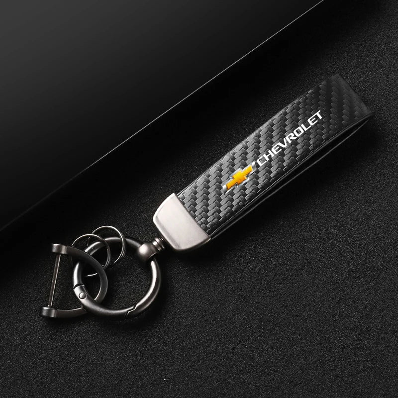 Leather Chevrolet Car Keychain