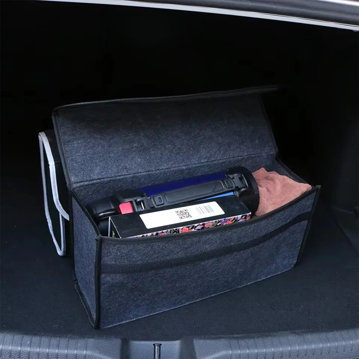 Dark Gray Car Storage Box