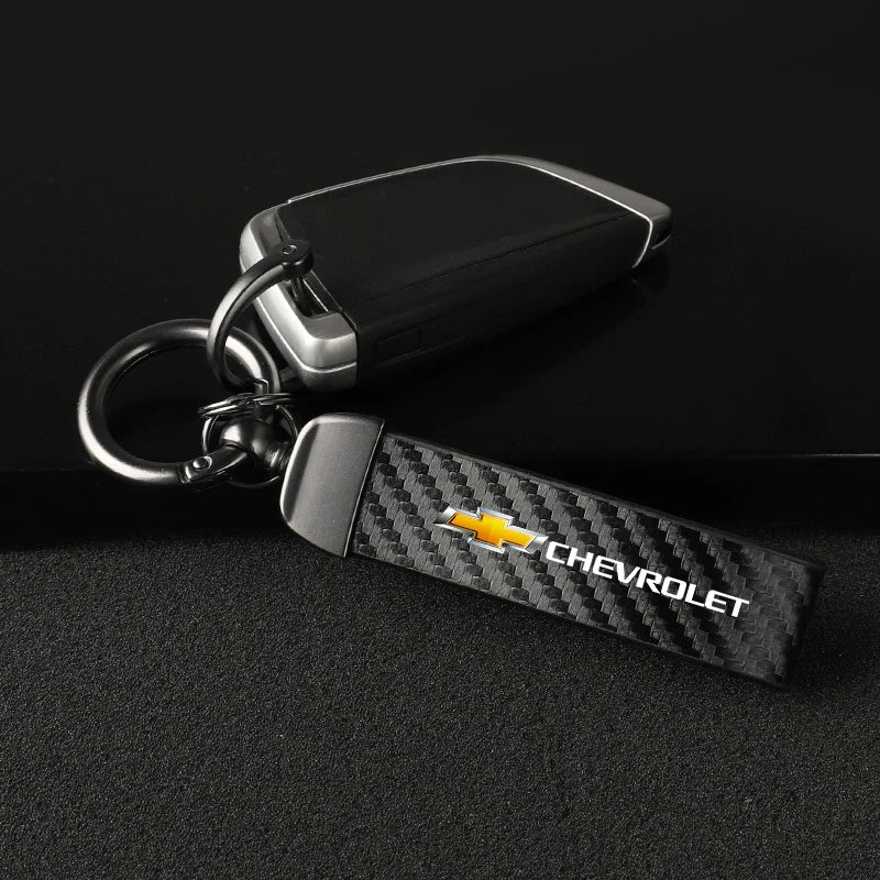 Leather Chevrolet Car Keychain