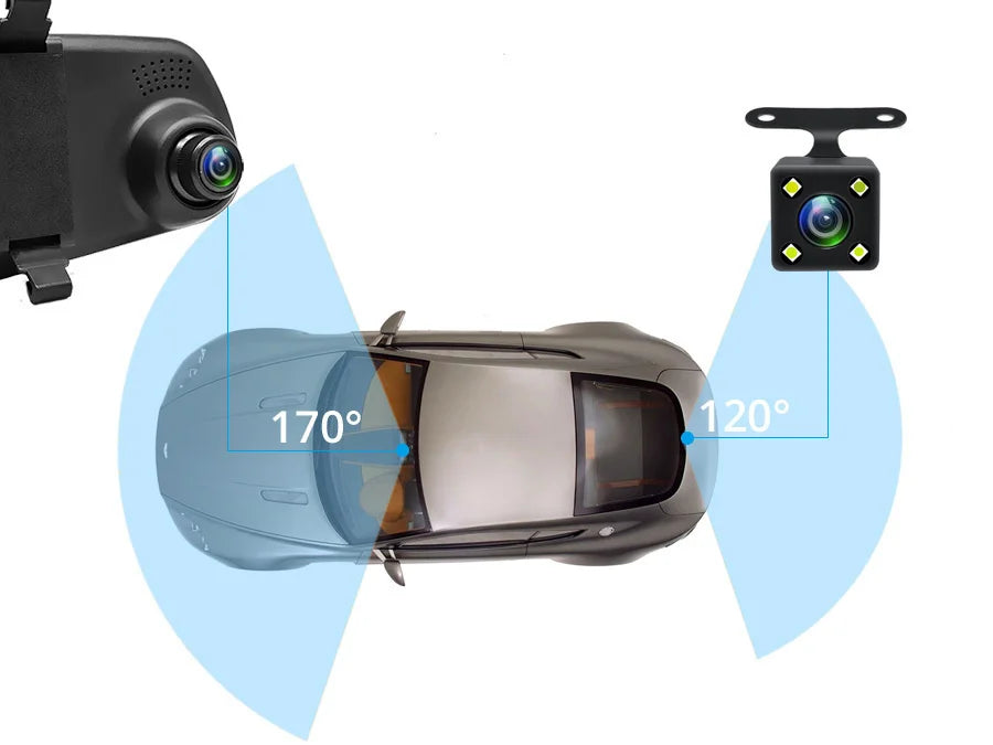 Rearview Mirror With Dual Camera