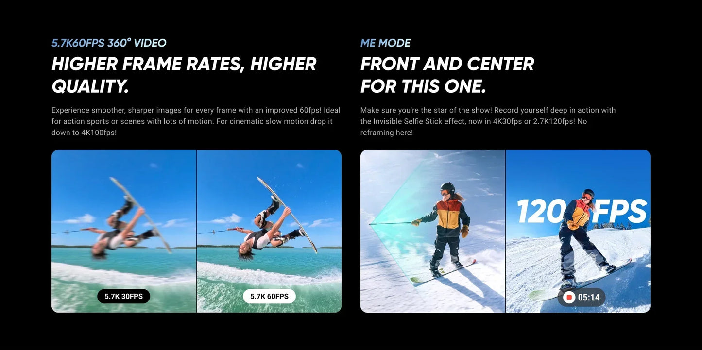 Insta360 X4 - 8K Waterproof 360 Action Camera