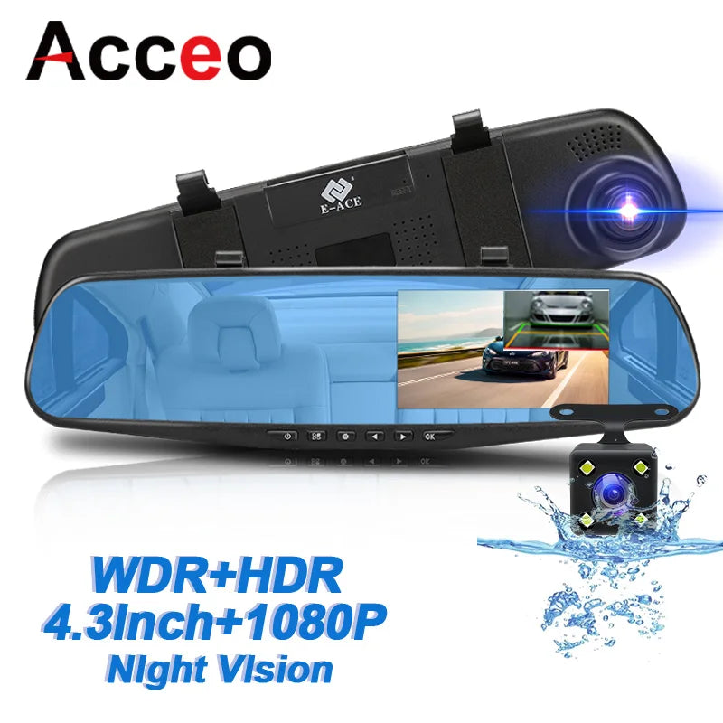 Rearview Mirror With Dual Camera