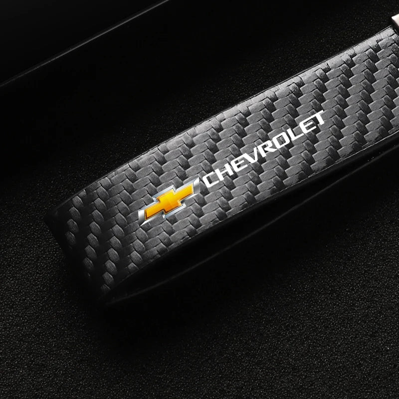 Leather Chevrolet Car Keychain