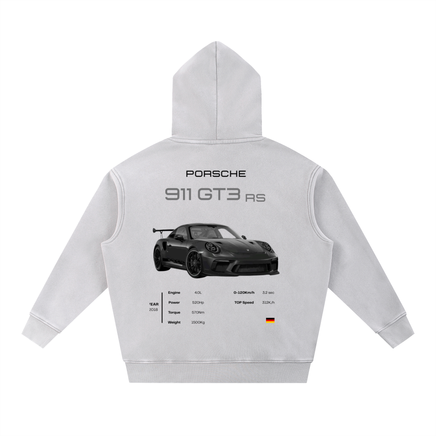 Porsche 911 Washed Oversize Hoodie