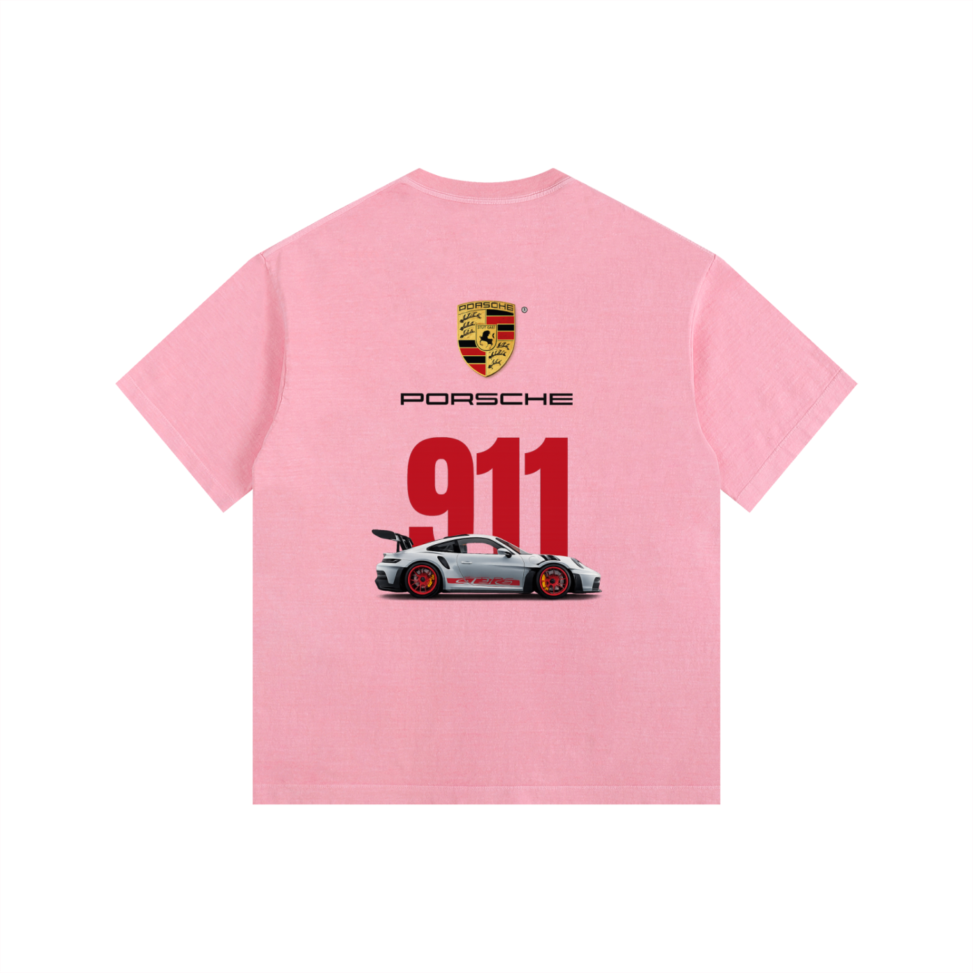 Vintage Washed Porsche 911 Oversized Tee