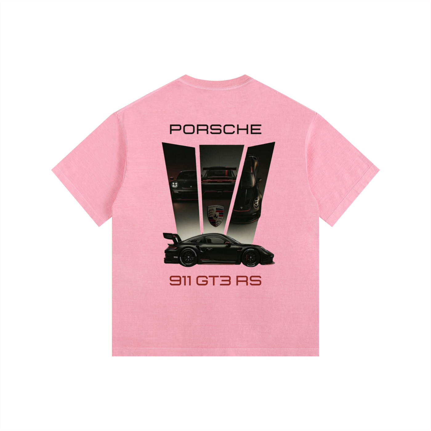 Vintage Washed Oversized Porsche 911 GT3RS Tee