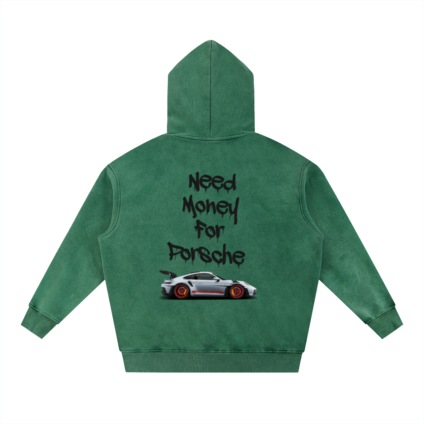 Snow Wash Fleece Oversize Hoodie