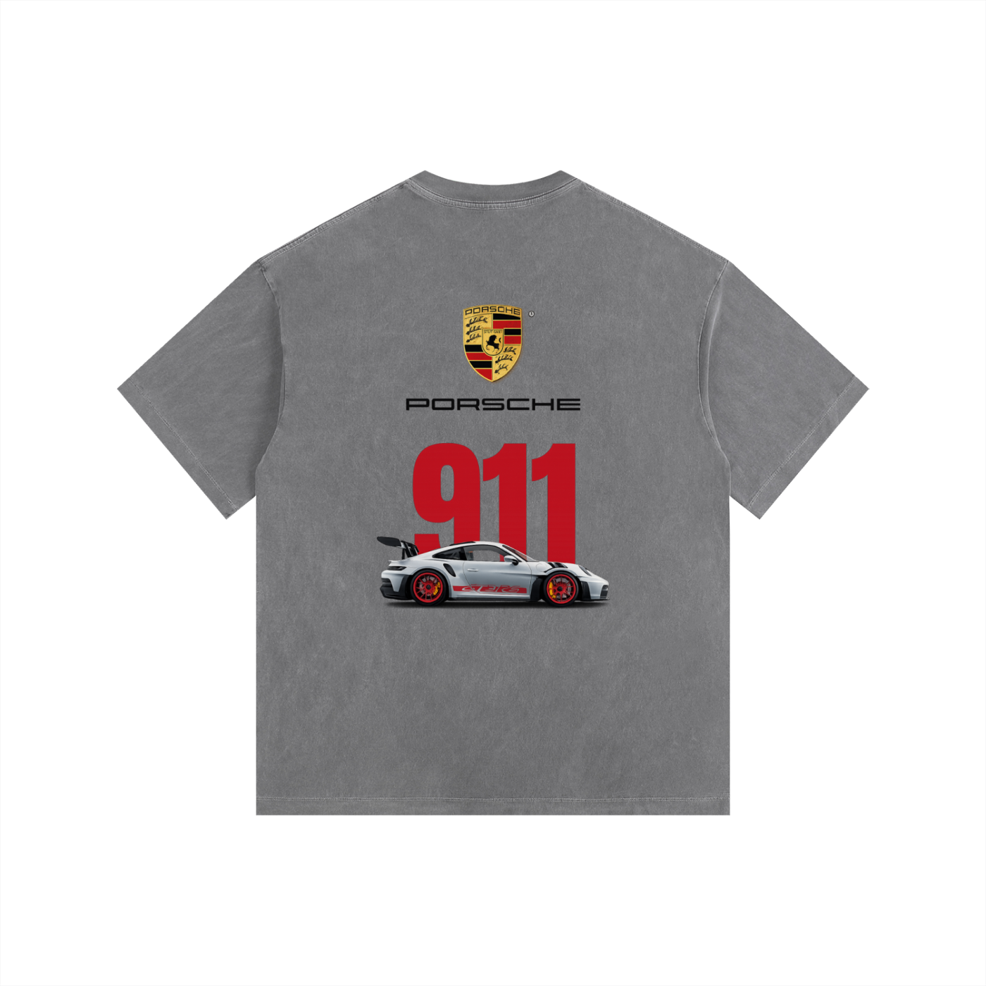 Vintage Washed Porsche 911 Oversized Tee
