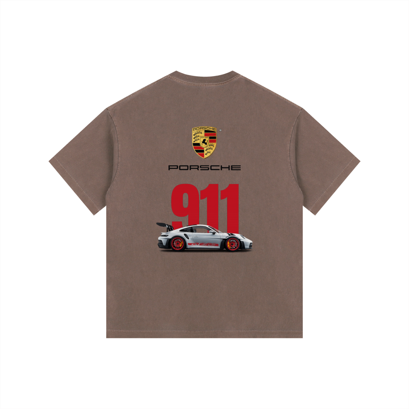 Vintage Washed Porsche 911 Oversized Tee