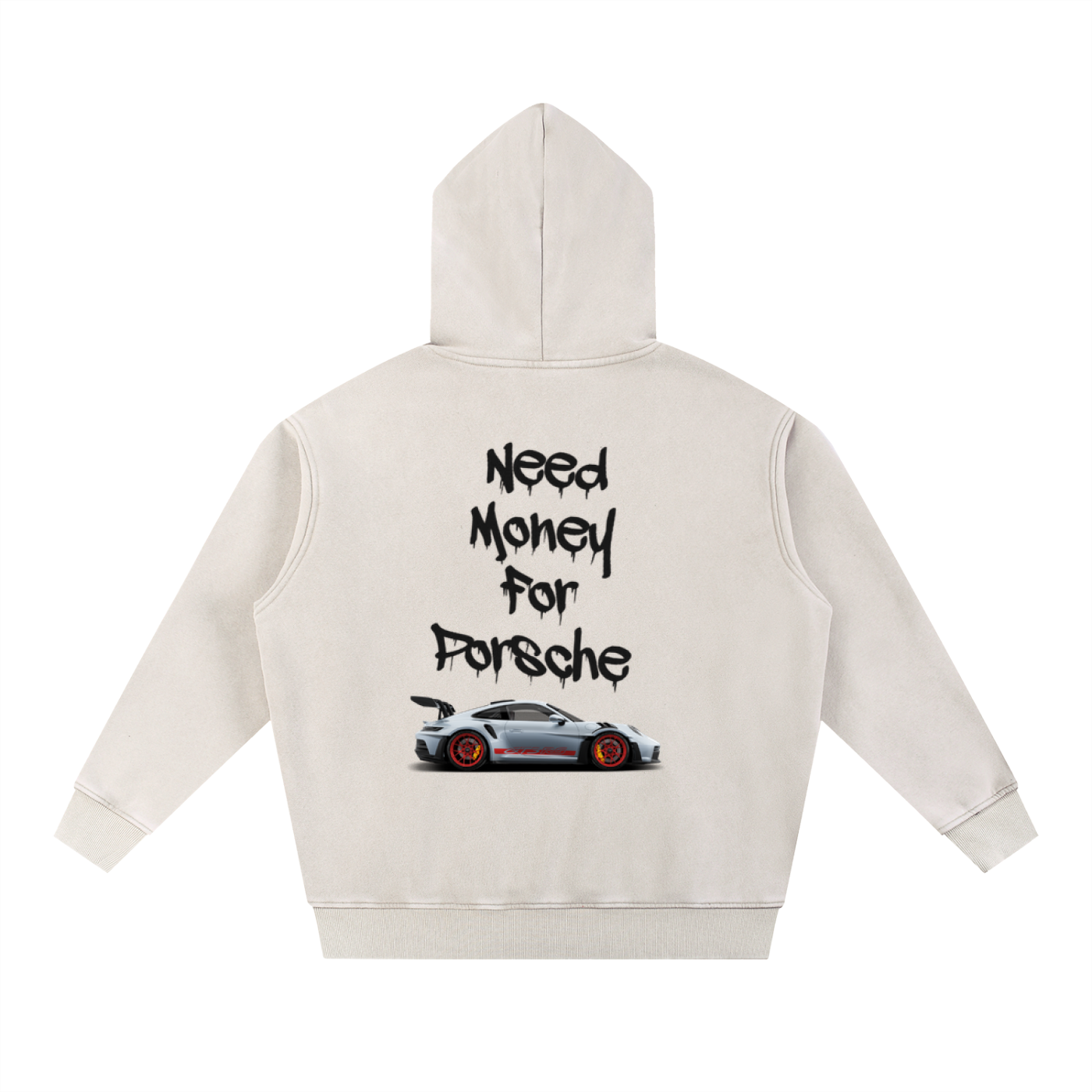 Snow Wash Fleece Oversize Hoodie