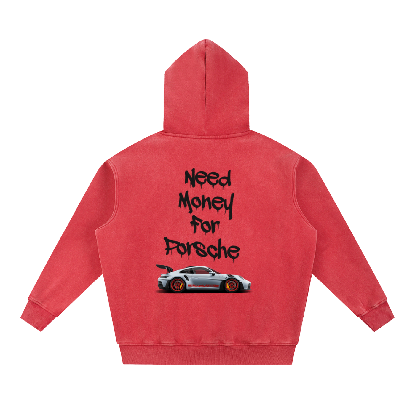 Snow Wash Fleece Oversize Hoodie
